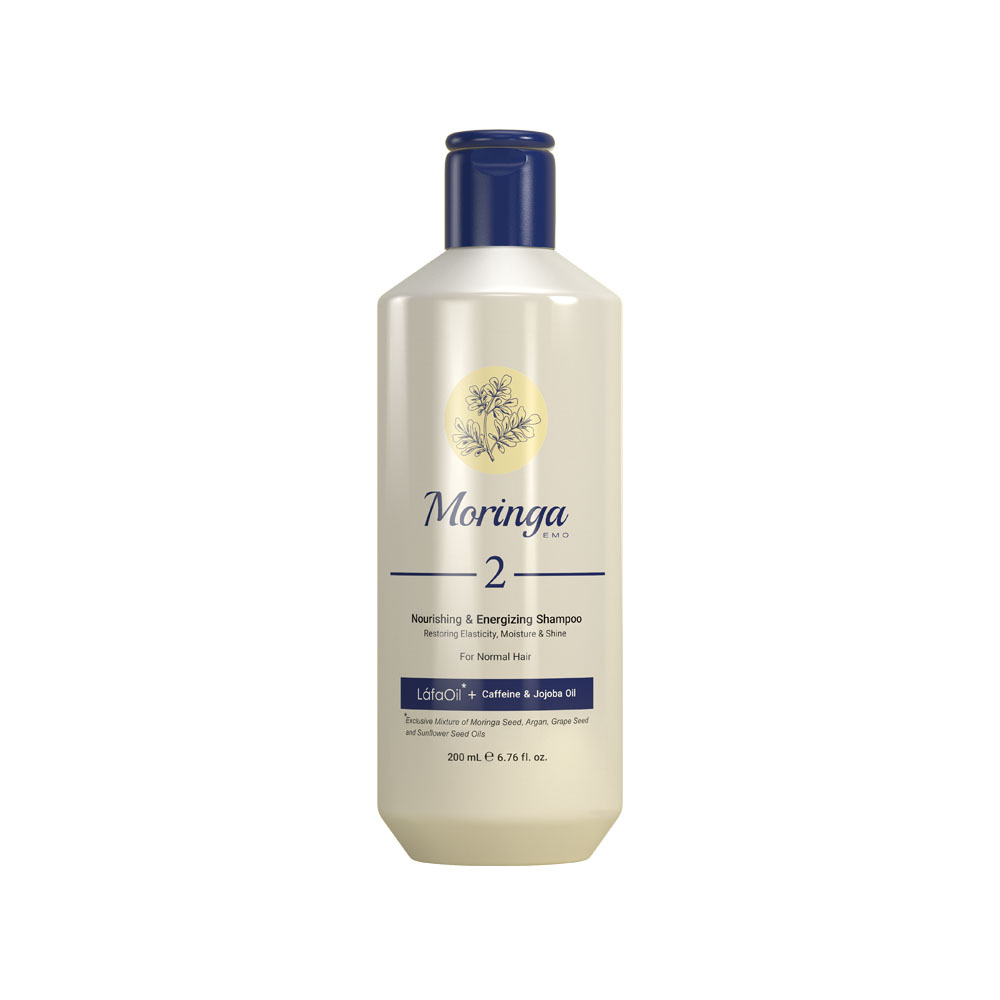 تصویر شامپو مغذی و انرژی بخش مورینگا مناسب موهای معمولی کد 2  حجم 200 میل